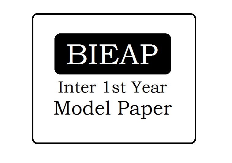 BIEAP 1st /Jr Inter Model Paper 2024