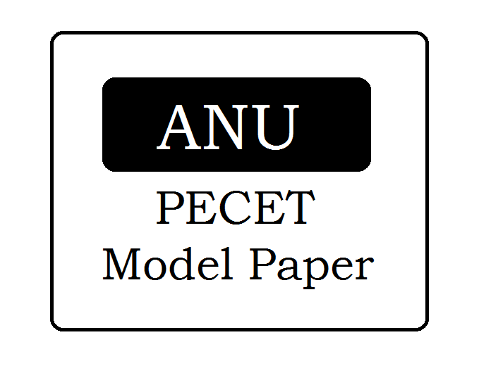 ANU PECET Question Papers 2024