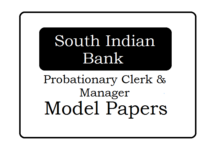 SIB Probationary Clerk and Manager Question Paper 2024