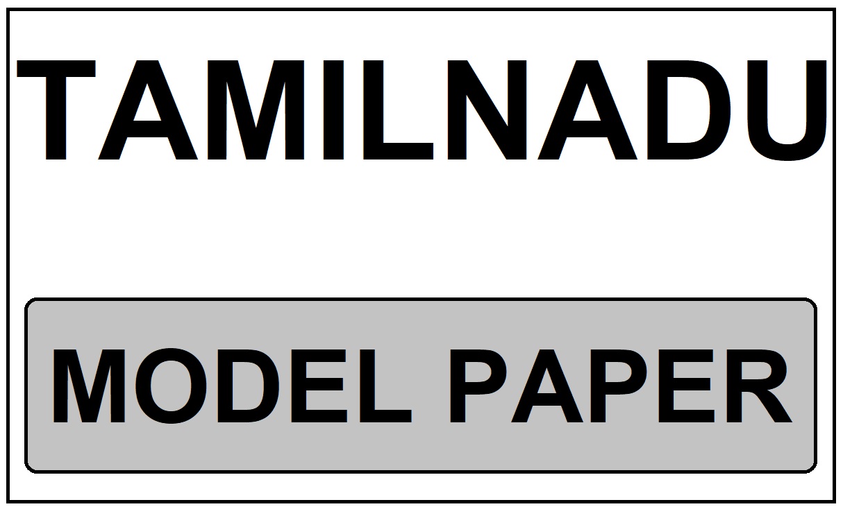 Tamil Nadu Board Model Paper 2024 Pdf Download